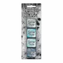 Tim Holtz Distress Mini Oxide Ink Pads 4/Pkg - Kit 16 bleu