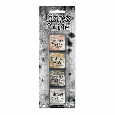 Tim Holtz Distress Mini Oxide Ink Pads 4/Pkg - Kit 18 marron