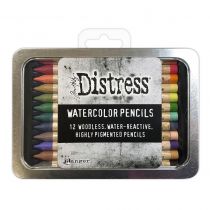 Tim Holtz Distress Watercolor Pencils 12/Pkg Set 4