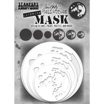 Tim Holtz Layering Mask Set 6/Pkg - Moon