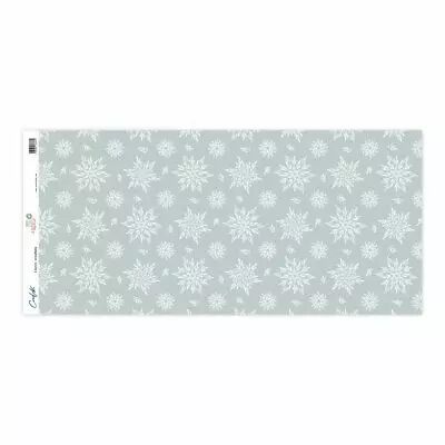 toile imprim�e 22x50 cm - lienzo snowflake
