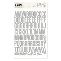 Une pause Fika - Alphabet gris - Les Ateliers de Karine