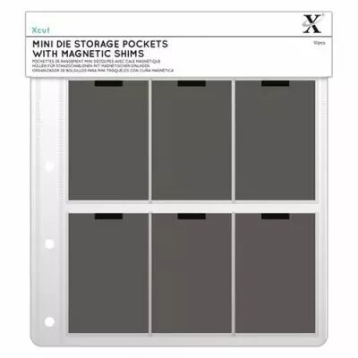 Xcut Mini Dies Pochettes De Rangement Avec Feuilles Magn�tiques (10pcs)